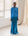 BASERANGE 25 Autumn/Winter Fitted Skirt Comfortable French BAS-SSDYF-EV-AU25-ORA BLUE